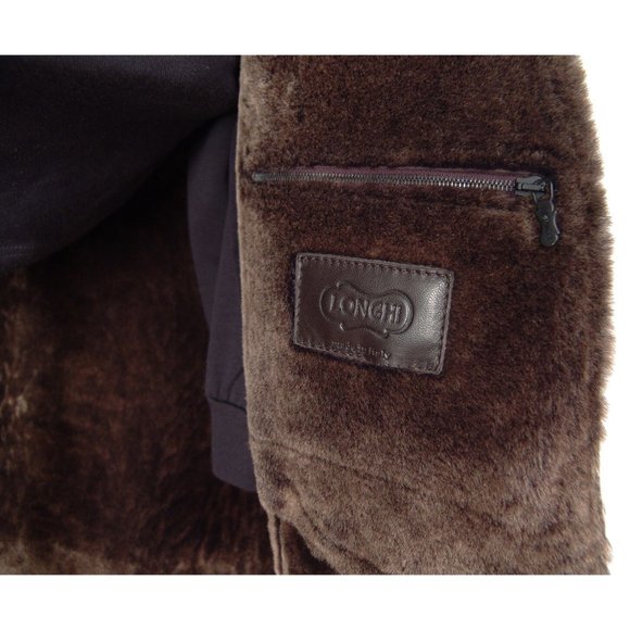 Gorgeous Longhi Shearling Coat Brand New Top Quality Made In Italy EU Size 56 - Picture 7 of 11